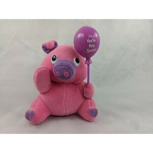 Russ Pink Pig Plush 5 Inch You're Very Special Balloon Stuffed Animal Toy